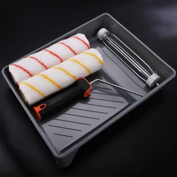 

Handle 4inch 9inch Brush Tool Paint Roller Set DIY Wall Multifunctional Portable Home Decoration Office Room Polyester Practical