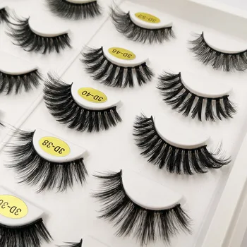 

20 Pairs 3D lmitation Mink Hair Long Extension Thick Fake Lashes For Natural Lashes False Eyelashes Women Eyes Makeup Tools
