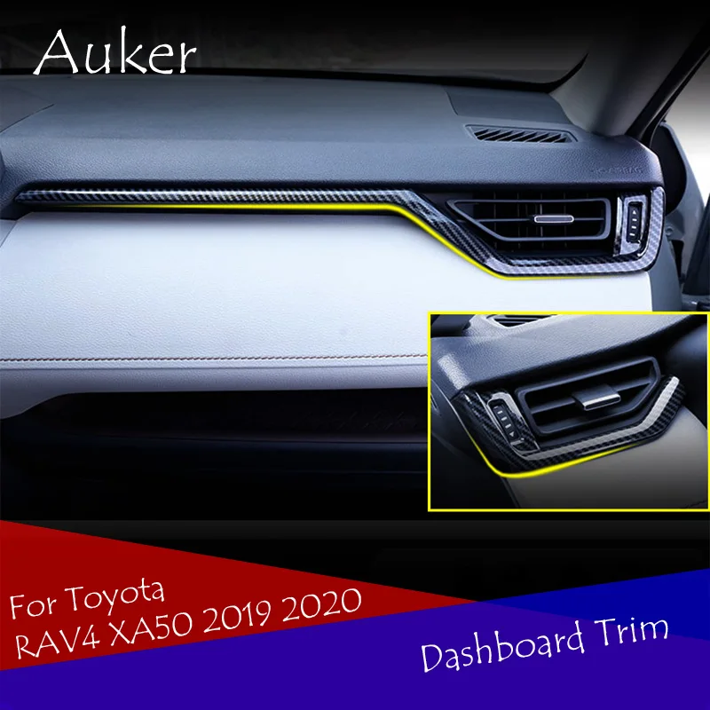 Для Toyota RAV4 XA50 2019 2020 LHD Защитная отделка края приборной панели автомобиля защитная