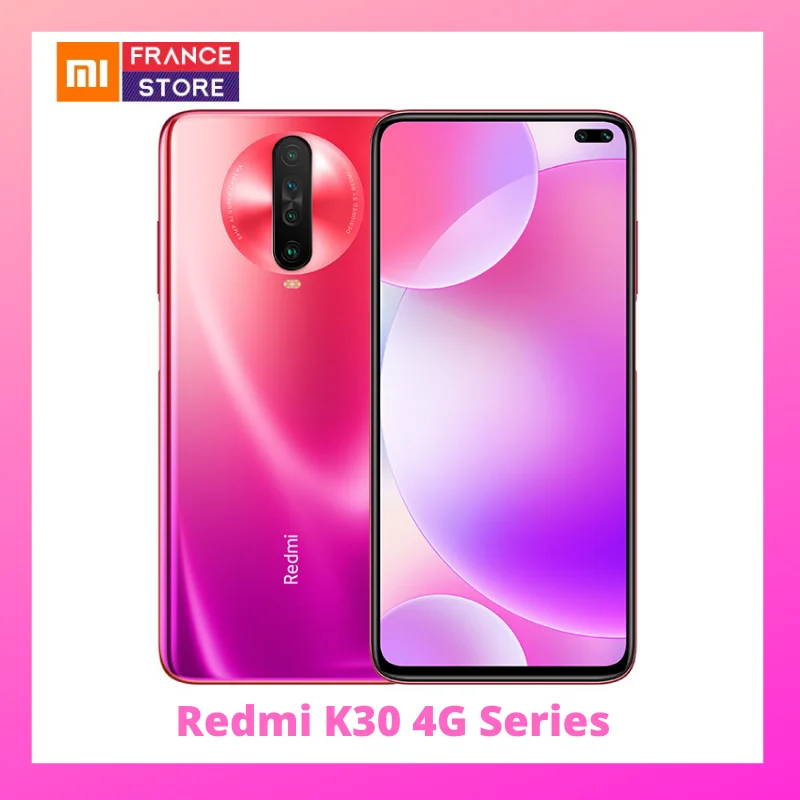 Xiaomi Redmi K30 4G серия предпродажный Snapdragon 730G 1201Hz жидкий дисплей NFC ИК-контроль 6,67 “экран 5G серия открытые продажи в - Цвет: Pink 64GB