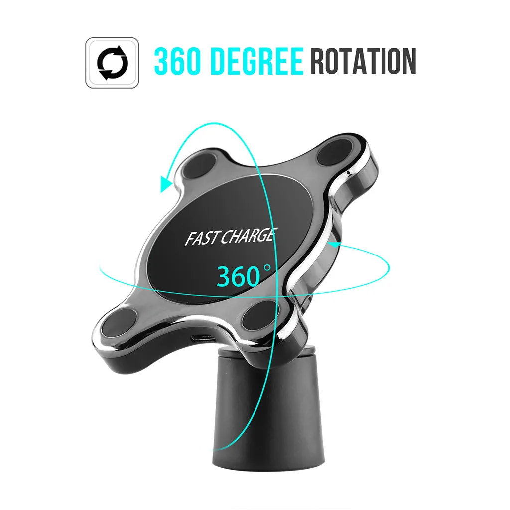 

Wireless Car Charger Magnet Car Phone Holder Qi Wireless Car Charger Fast Charging For iPhone Car Air outlet Navigation Bracket