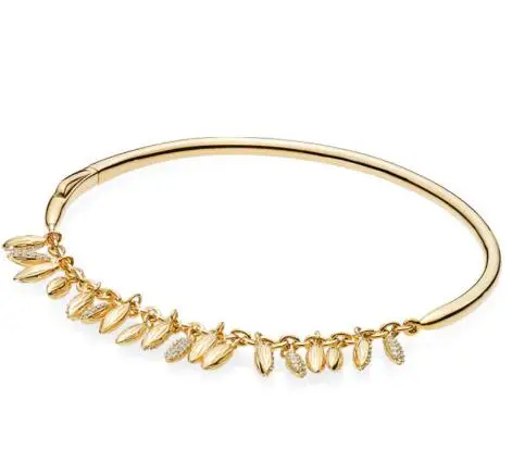 Подлинный 925 пробы серебряный браслет, блестящий плавающий зернистый браслет на цепочке, браслет на запястье, подходит для бусин, очаровательное модное ювелирное изделие