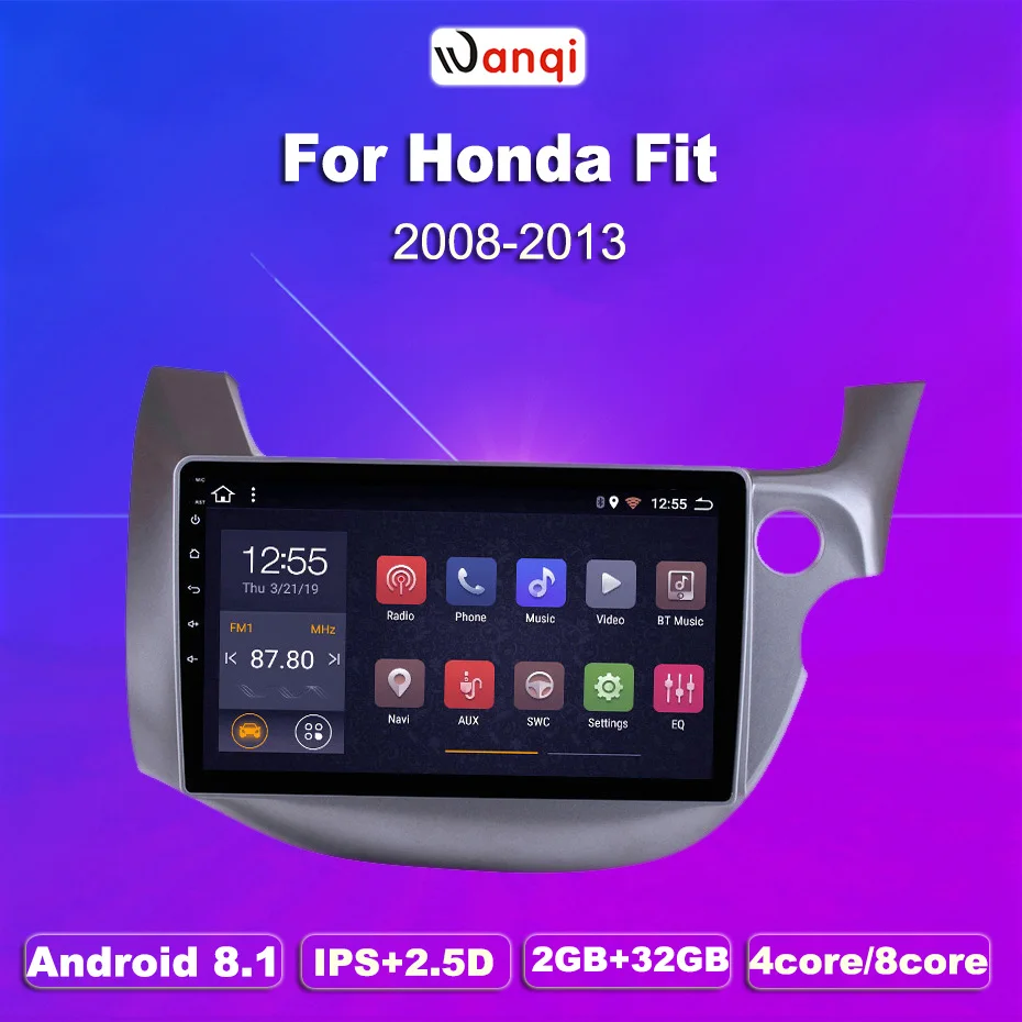 2G ram 32G rom 10 1 дюймов Автомобильный gps навигация для Honda Fit 2008 2013 правый руль с стерео