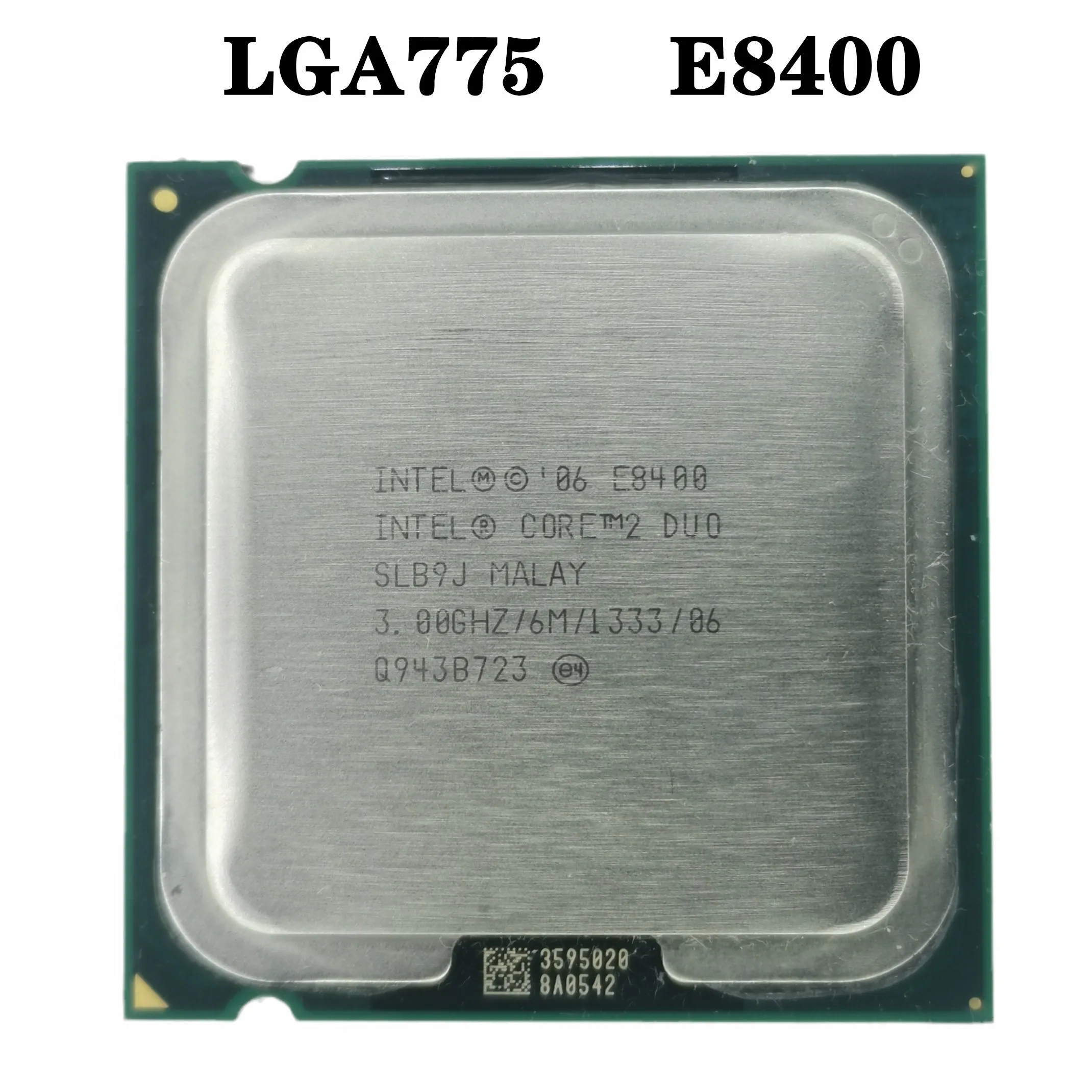 100% рабочий десктопный процессор Core 2 Duo E8400 3 0 ГГц 6 Мб 1333 МГц двухъядерный с