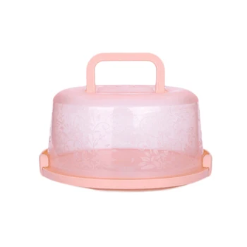 

Multifunctional Plastic Round Cake Dessert Container Lid Box Cake Carrier Server Storage Box Party Accessories Kitchen Tools