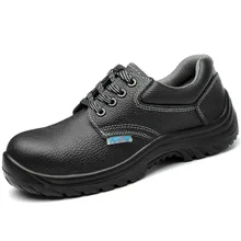 Воздухопроницаемая обувь из натуральной кожи без железа, рабочая страховая обувь безопасность двери 6 кВ электрическая изоляционная дышащая обувь