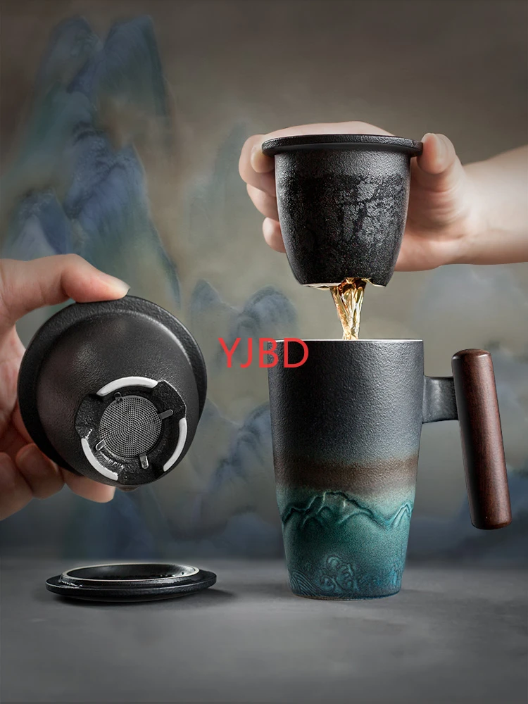 leraar kunst Openbaren Creatieve Retro Mok Keramische Grote Thee Kopje Koffie Handgemaakte  Aardewerk Mok Kopjes En Mokken Relatiegeschenk Set Bol Traditionnel Chinois| Mokken| - AliExpress