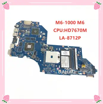 

FOR HP M6-1000 M6 Laptop Motherboard LA-8712P 687229-001 HD7670M CPU DDR3 TEST OK