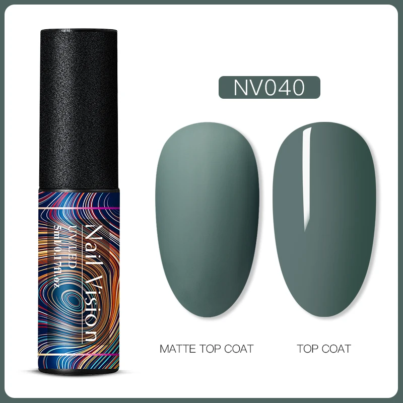 Nail Vision 60 цветов Матовый УФ-гель для ногтей 5 мл чистый цвет ногтей матовое верхнее покрытие Замачивание ногтей гель лак маникюрный лак - Цвет: AAS06635