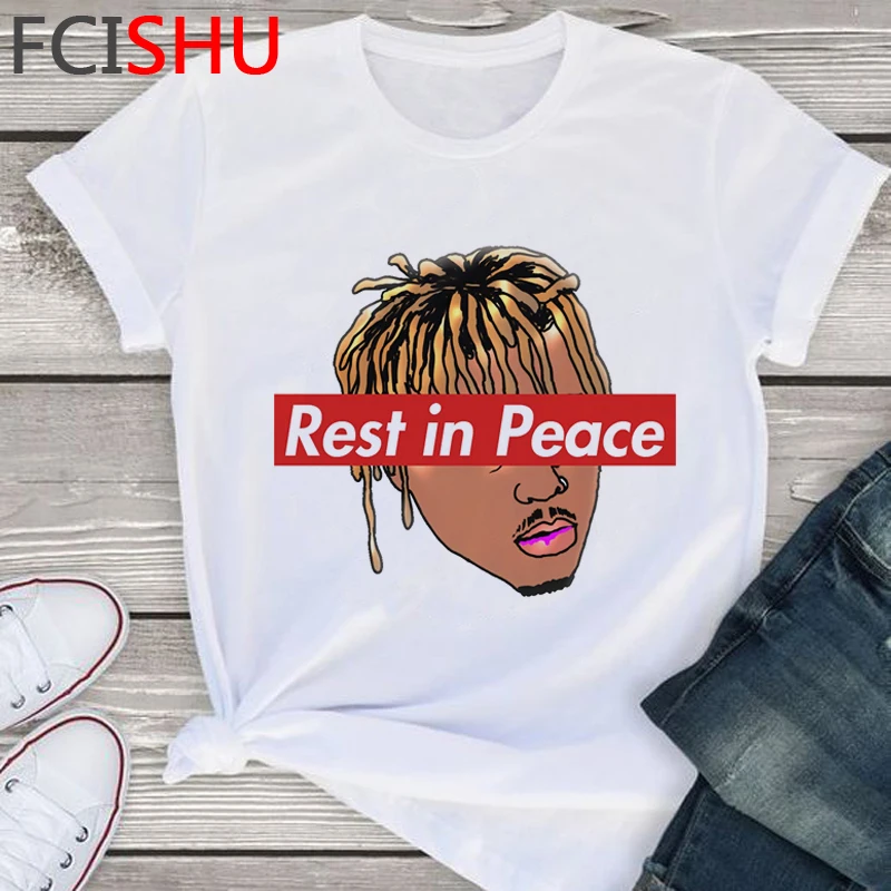 Футболка мужская Rip Juice Wrld Singer забавная стиль унисекс крутая рубашка в стиле аниме