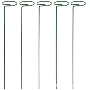 

6Pcs Indoor Metal Gardening Plant Fixed Flower Support Flower Arrangement Pole Fixed Climbing Stand Outdoor 16 Inches