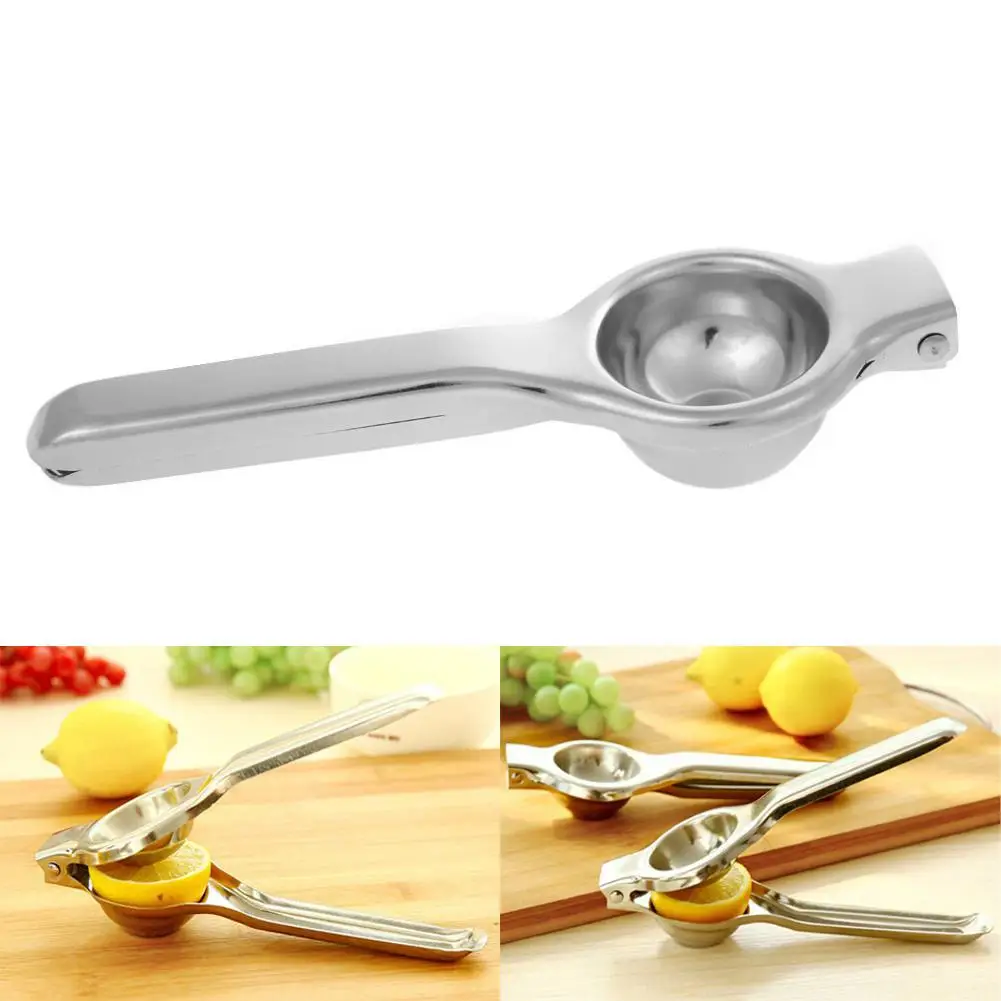 

Lemon Squeezer Household Manual Stainless Steel Juice Orange Fruit Press Clamp Fashionable for Home Bar Camping Barbecue