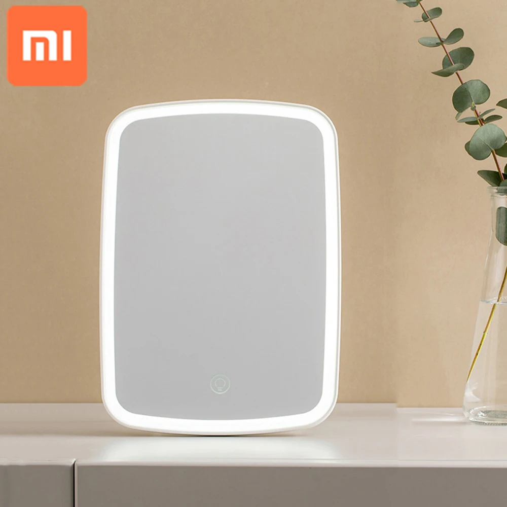 Умное настольное зеркало для макияжа Xiaomi со светодиодной подсветкой сенсорное