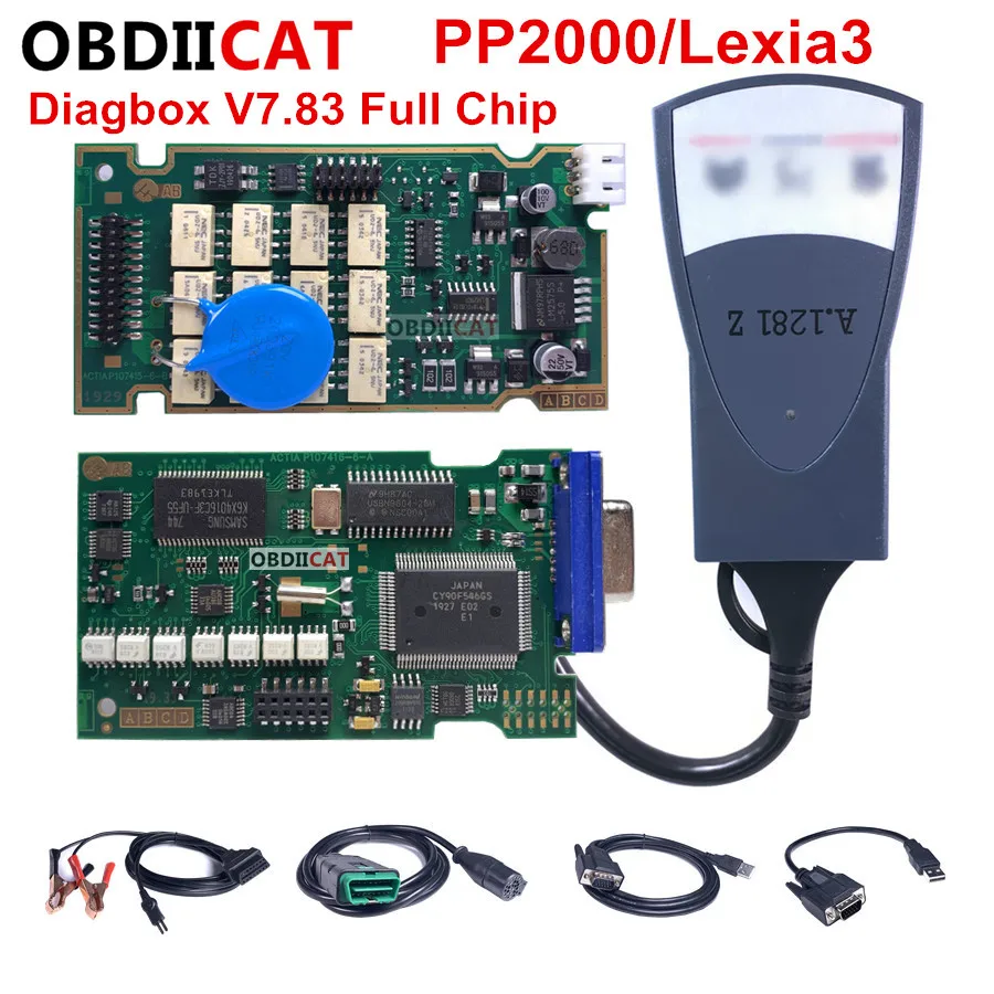 A + качественный полный чип PP2000 Lexia3 FW 921815C Gold Edge NEC релейный Diagbox 7 83 Lexia 3 OBD2
