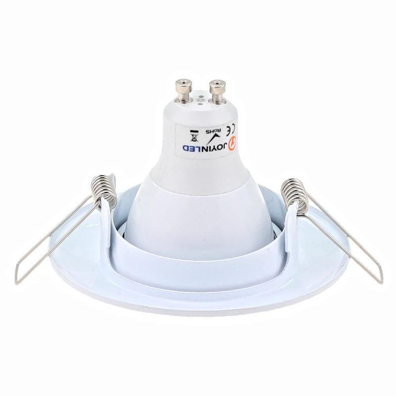 Круглый Белый Регулируемый Встроенный светодиодный потолочный светильник GU10 MR16 фитинг светильники держатели лампы Точечный светильник Светодиодный прожектор рамка