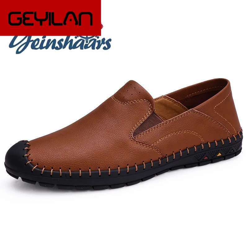 

Mens Shoes Loafers Casual Natural Leather Fashion Lightweight Driving Shoes High Quality Walking Shoes Comfortable Summer Shoes