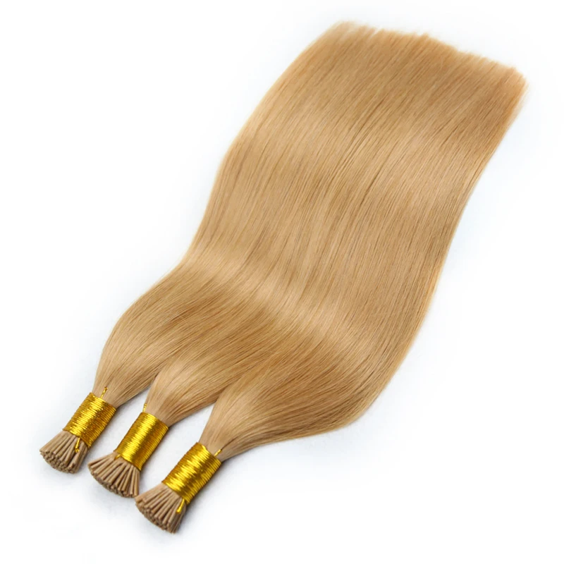 Russian Virgin Hair 18-24 Inch 1g/strand Real Pre Bonded Fusion I Tip Human Hair Extensions Natural Italian Keratin Capsule
