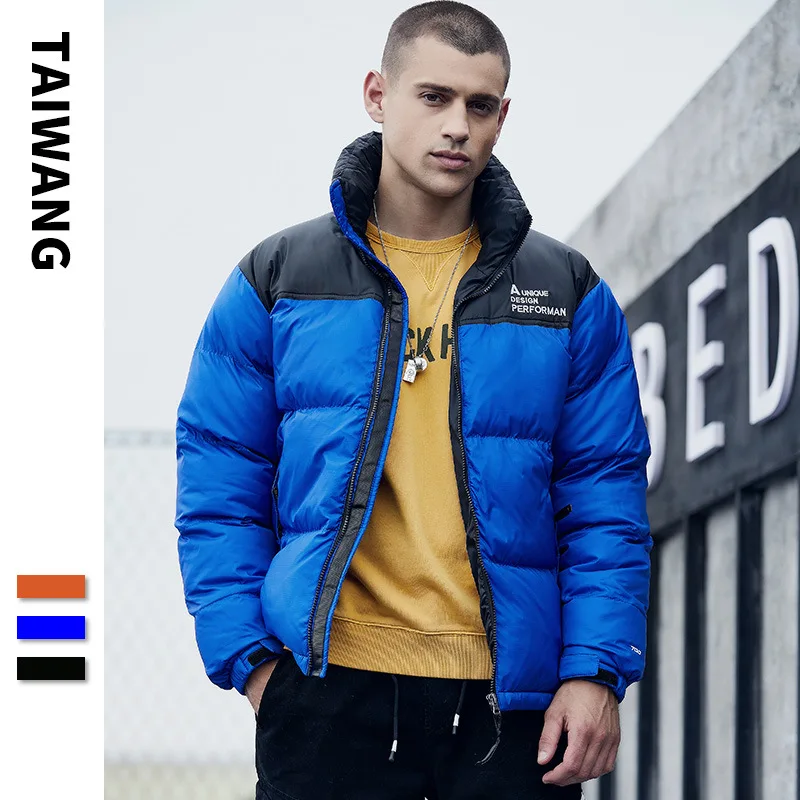 

Модные зимние американские модные парки, пальто с хлопковой подкладкой, повседневные Северо-теплые хлопковые куртки с воротником-стойкой, мужские топы, куртка для лица