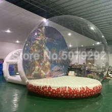 Горячая надувной снежный шар с туннельным заказным снежным глобусом для рождества, надувной снежный шар Человеческого Размера