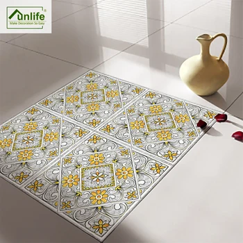 

Funlife Anti-Slip Self-Adhesive Waterproof Peel and Stick DIY Removable Italy Floor Sticker Wall Sticker Bathroom Kitchen DB118