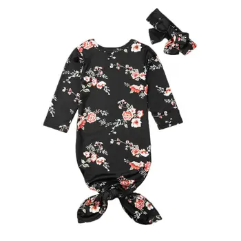 

Newborn Toddler Baby Girls Boys Nightgowns Sleepwear Kids Sleeping Bag+Headband