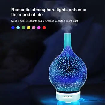 

1 PC 3D Firework Night Light Essential Oil Diffuser Aromatherapy Fine Fog Humidifier High Quality and Brand New