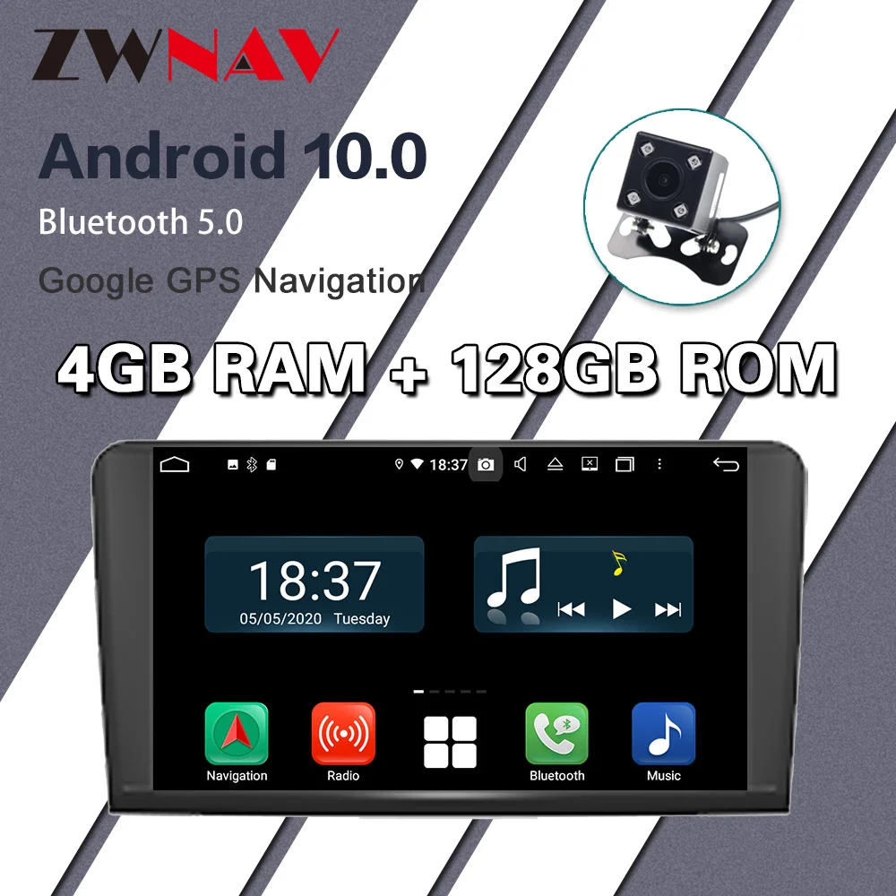 

For Mercedes Benz ML GL W164 ML350 ML500 GL320 X164 GL350 GL450 radio stereo navigation NO DVDAndroid 10 4G 128G car GPS