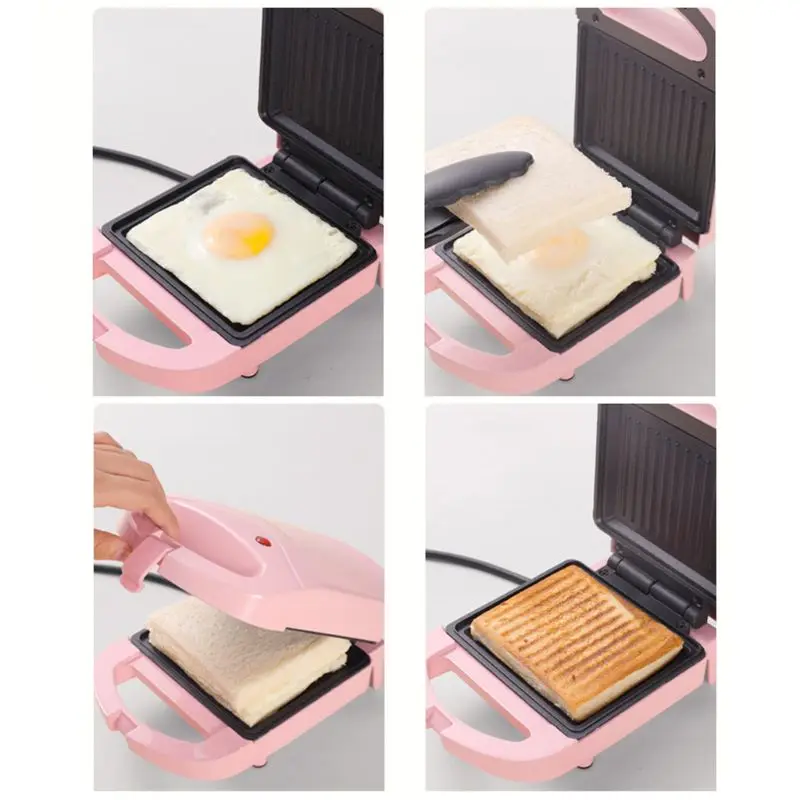 Portable Electric Dual Waffles Sandwich Maker Non Stick Multifunctional Toast Bread Breakfast Machine 220V sandwich maker