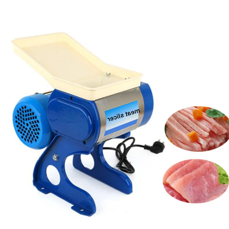 

Commercial Stainless Steel Cutting Machine Electric Meat Cutter Multi-function Automatic Cut Pork Meat Grinder Household 220w