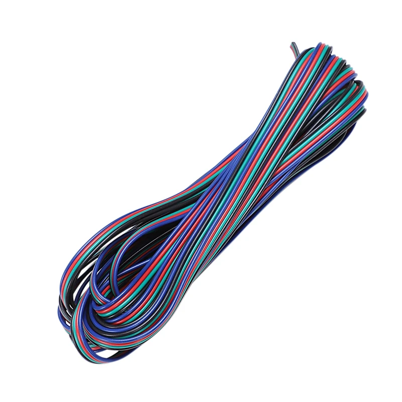 5 м 4-контактный RGB светодиодный Удлинительный провод Соединительный кабель Шнур для 3528 5050 RGB светодиодные ленты (Цвет: Синий)