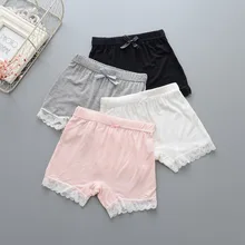 Summer Girls Safety Short Pants Children Underwear Leggings Girl Boxer Briefs Prevent Emptied Shorts Kids Modal Lace Beach Pant