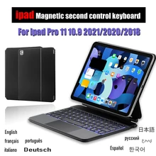 

For Apple iPad Pro 11 2018 2020 2021 Magic keyboard Magnetic Bluetooth Touchpad Case For Air 4 10.9 Tablet Cover Accessories