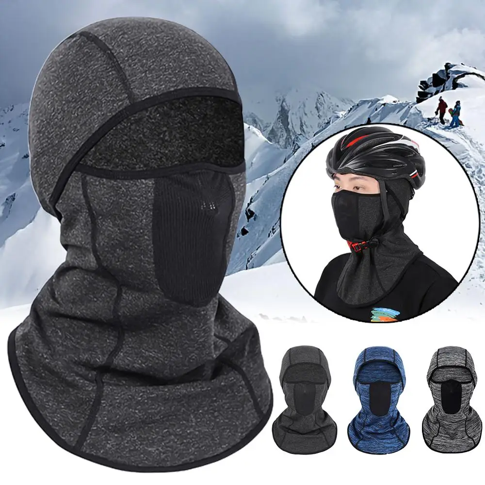Зимняя дышащая маска для верховой езды с капюшоном, ветрозащитная, холодная, теплая, удобная, эластичная флисовая ткань