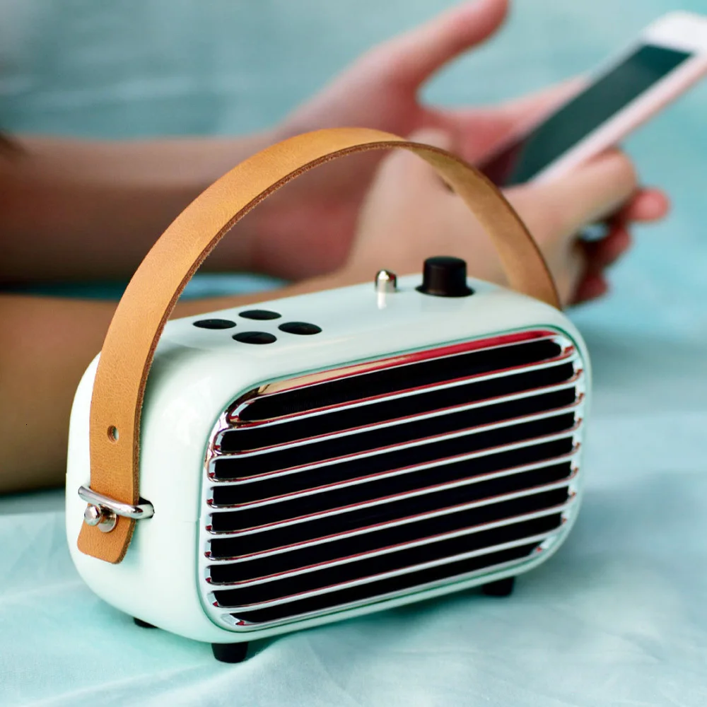 Xiaomi Lofree Bluetooth динамик ретро портативный беспроводной fm радио Soundbox бас s аудио
