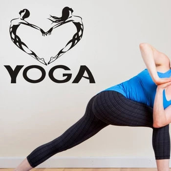 

Yoga Club Wall Sticker Decal Lotus Body-building Posters Vinyl Wall Decals Home Decoration Decor Mural Yoga Sticker