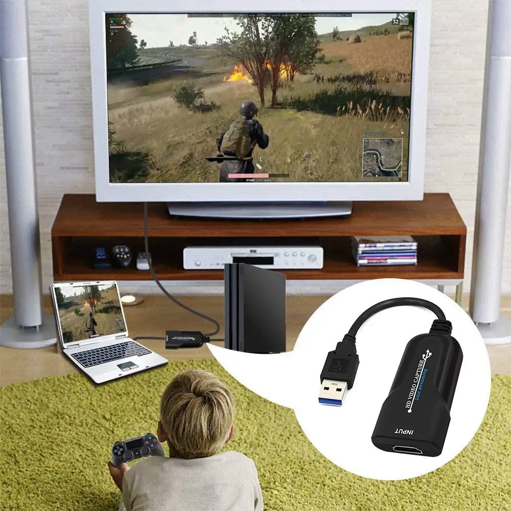 HDMI Карта видеозахвата USB 2 0 60 кадров в секунду 1080p игровая карта записи коробке
