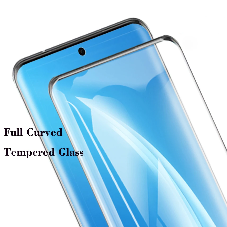 10Pcs/Lot 3D Full Curved Edge Protective Glass for Samsung Galaxy S20 S21 Ultra S22 Plus Tempered Glass Screen Protector Film