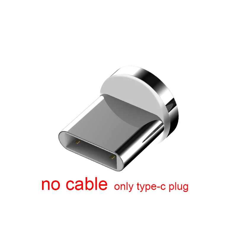 Only Type C Plug ROCK Магнитный usb-кабель для быстрой зарядки Micro USB type C локоть лампы на шнурах светодиодный кабель для iPhone Xiaomi магнитное зарядное устройство данных - Цвет: Only Type C Plug