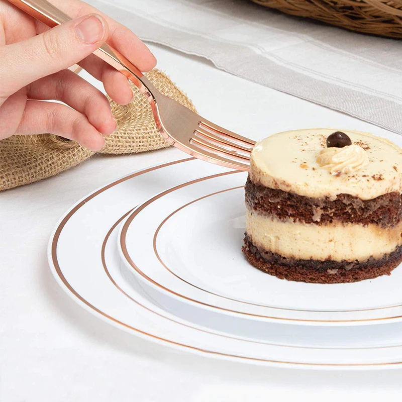 Rose gold Dinnerware set (8)