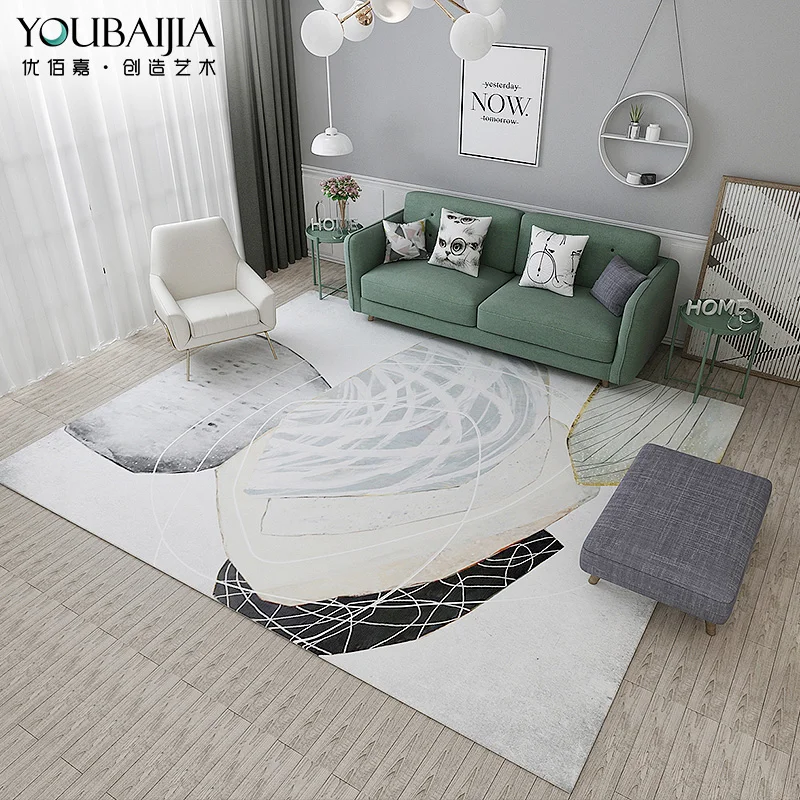 

Carpet Bedroom Northern European-Style Room Carpet Shop Cute Modern Abstract Coffee Table Carpet Living Room