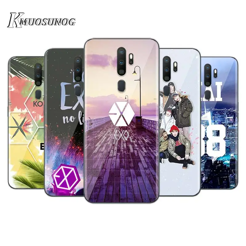 

For OPPO A5 A9 2020 F7 Phone Case POP EXO baekhyun for OPPO Reno 2 Z 2Z 2F 3 4 Pro 5G Soft TPU Phone Cover