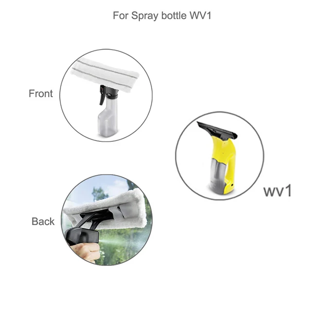 A Karcher Wv1 Wv50 Wv75 Ablaktisztító Pótalkatrészek Helyettesítése Mikroszálas Lapos Moppadló Fejmosható Kendő Rongyok - Image 6
