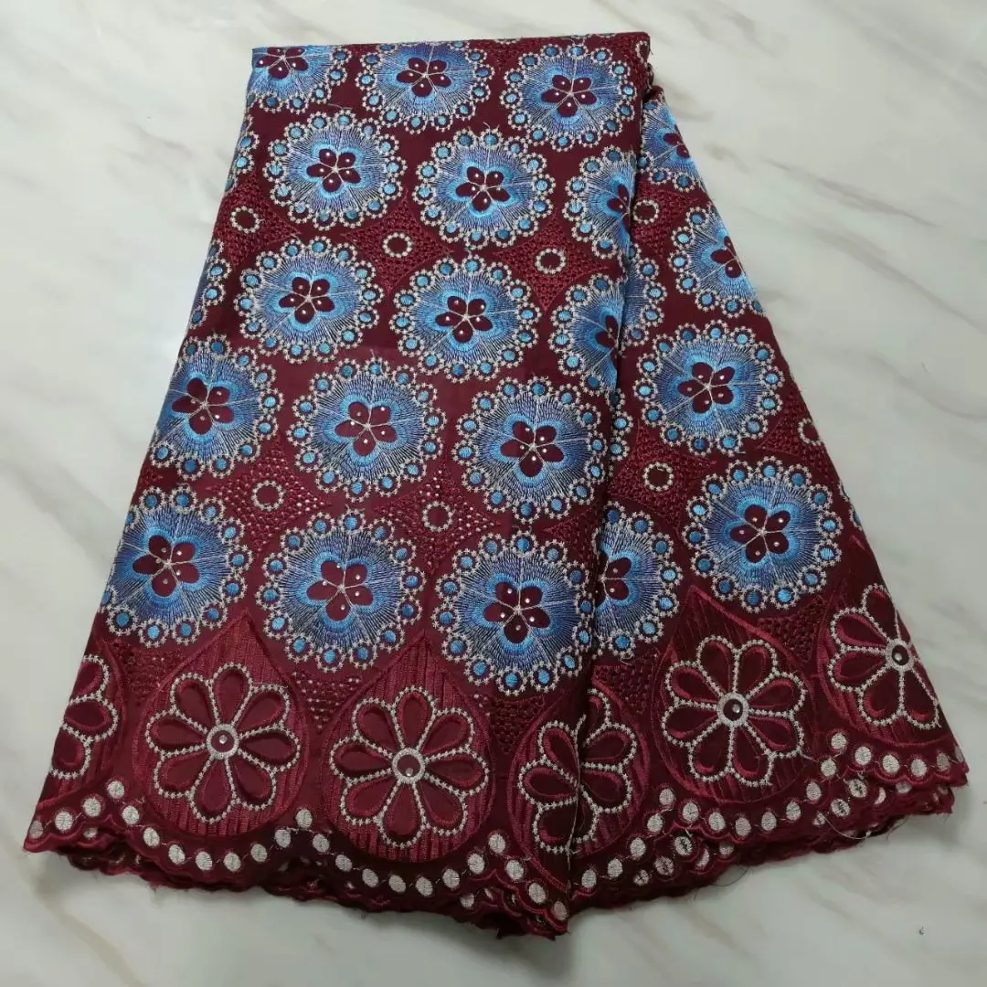 Бордовая Белая французская кружевная ткань с камнями Высокое качество африканская кружевная вышивка нигерийская кружевная ткань для одежды