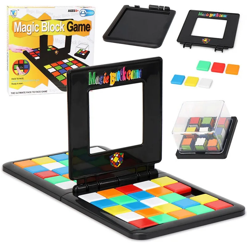 Magic Block Game Rubik's Race Puzzle Cube 3D Enseignement IQ Mate Jouet Enfants 