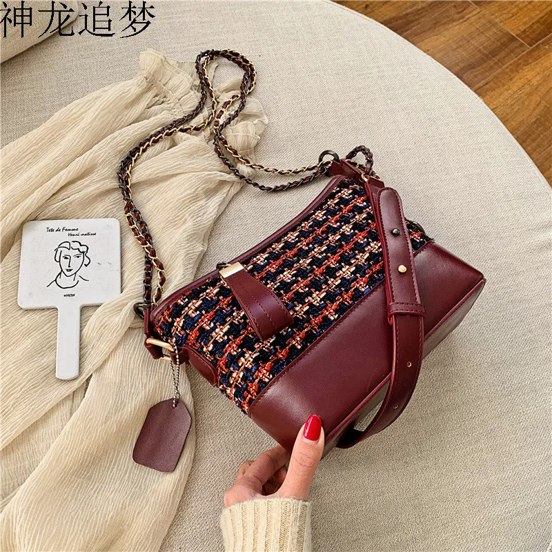 

Wool Bucket Crossbody Bags For Women 2020 Luxury Handbags Designer Ladies Hand Shoulder Messenger Bag Sac A Main Female Sling