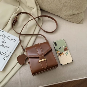 

Super Women Shoulder Cell Phone Bag Leather Lady Crossbody Bag Diagonal Handbag Mobile Phone Lady Personality Mini Purse