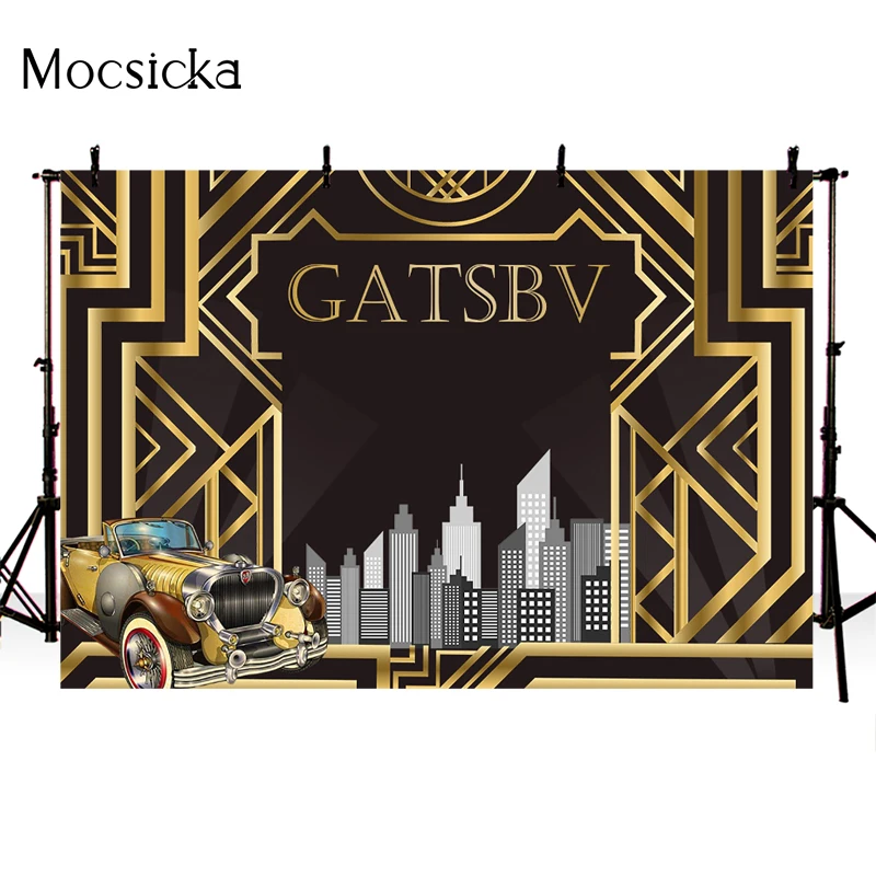 Decoration Anniversaire Gatsby Black Gold 1920s Great Gatsby Décoration Fête Party Like Gatsby Ballon Noir Et Or Roaring 20s Party Decorations