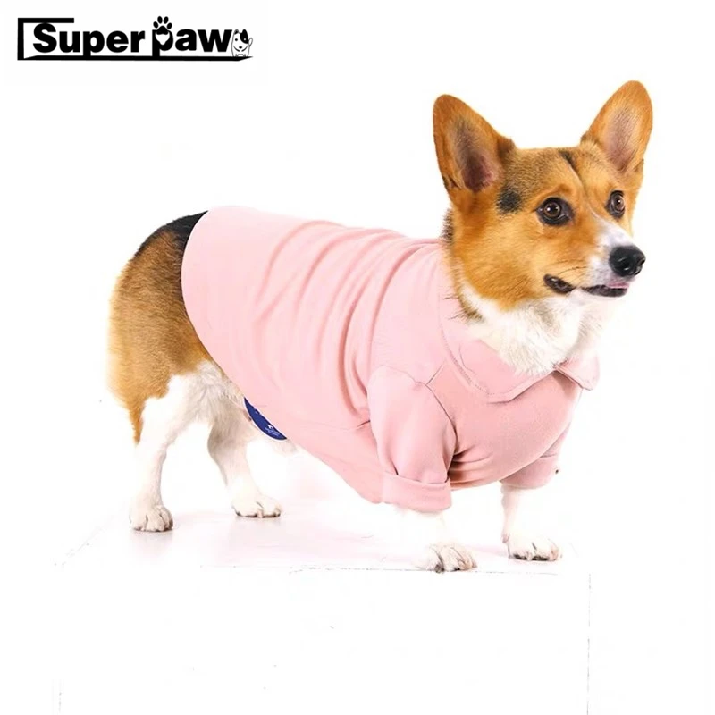 

Fashion Pet Dog Undershirt Shirt Hoodie Clothes T-shirt Coat Costume For Small Medium Dogs Puppy Corgi Schnauzer Jacket LDC30