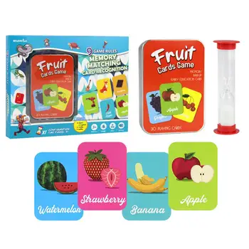 

30 Sheets English Game Card Memory Training Intelligence Cultivation Card For Adult Children Party For 4 Years Old Or Older Kids