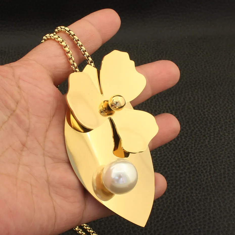Joyas Золото Цвет цепочки и ожерелья серьги гвоздики Новые горячие нержавеющая сталь Ювелирные наборы для женщин Мода Bijuterii sedzfuff